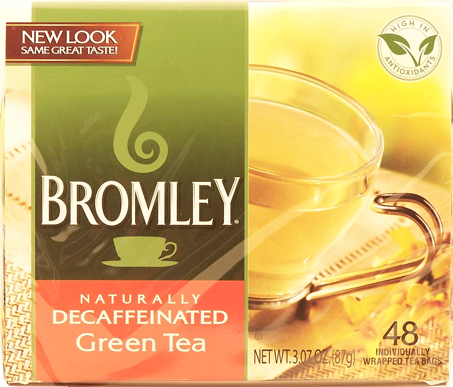 Bromley  naturally decaffeinated green tea, 48-individually wrapped tea bags Full-Size Picture